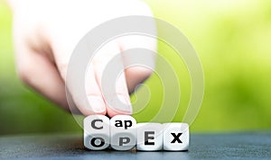 Dice for the expressions CapEx capital expenditures and OpEx operating expenditures.