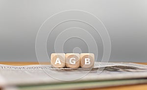 Dice form the German expression AGB photo