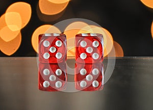 Dice for gambling. NumberNumber five