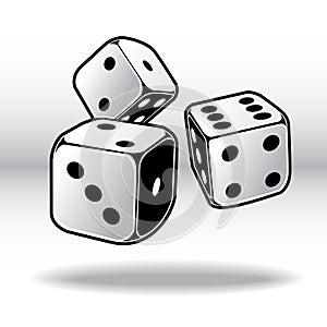 Dice Game Cube Pack Vector 01