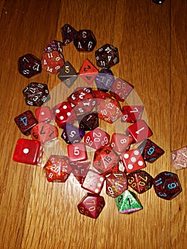 Dice games roleplaying toys collection