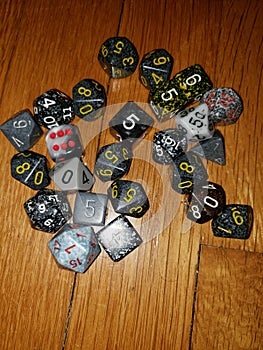 Dice games roleplaying toys collection