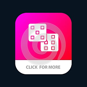 Dice, Gaming, Probability Mobile App Icon Design