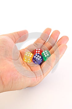 Dice on Hand