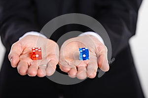 dice are an important part of the tricks of magic artists, illusionists