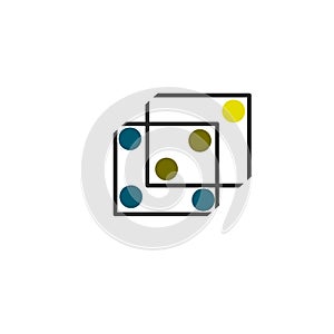 cube geometric shapes icons illustration photo