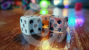 Dice Multicolored Game Die Chance Luck Gamble Win Lose