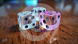 Dice Multicolored Game Die Chance Luck Gamble Win Lose