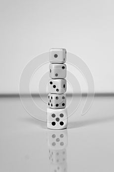Dice random number white black play games
