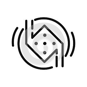 Dice Roll Scores Icon Black And White Illustration