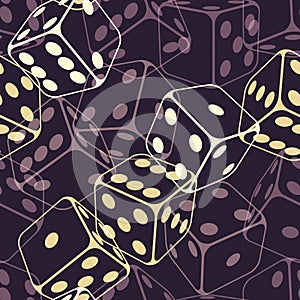 Dice seamless background pattern photo