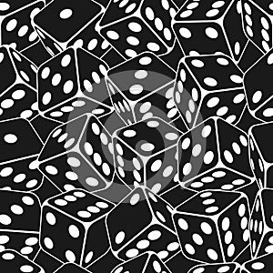 Dice seamless background pattern