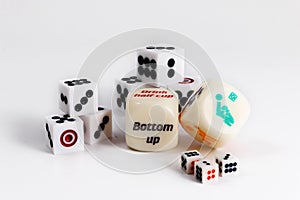 Dice sex game. Play love games with exotics sex dice. photo