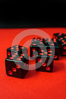Dice Stack Gambling Concept
