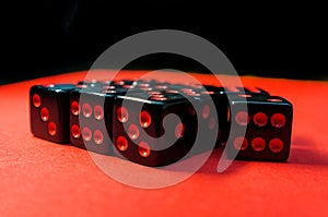 Dice Stack Gambling Concept