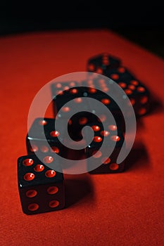 Dice Stack Gambling Concept