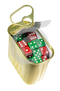 Dice in Tin Can