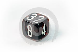 Dice on a white background