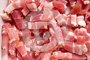 Diced bacon