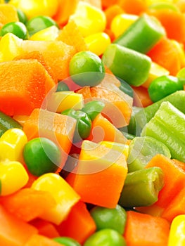 Diced vegetables