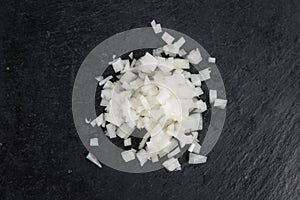 Fresh made Diced white onions