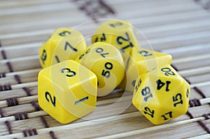 Dices for rpg, board games, tabletop games or dungeons and dragons.