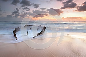 Dicky Wreck at sunrise photo