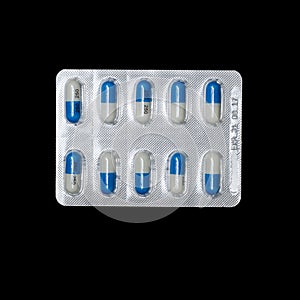 Dicloxacillin capsule in blister pack photo