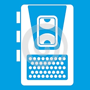 Dictaphone icon white