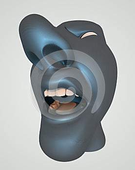 Dictator`s portrait - 3d rendering