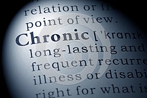 Dictionary definition of chronic