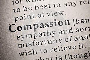 Dictionary definition of compassion