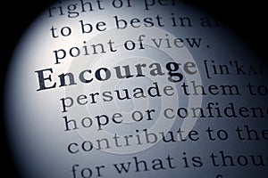 Dictionary definition of encourage