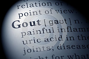 Dictionary definition of gout