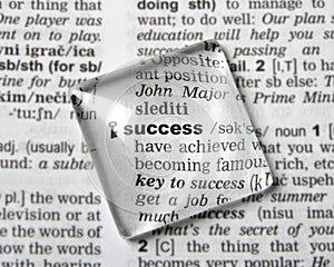 Dictionary definition of success