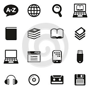 Dictionary or Glossary Icons