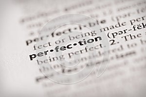 Dictionary Series - Attributes: perfection