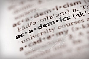 Dictionary Series - Information: academics photo