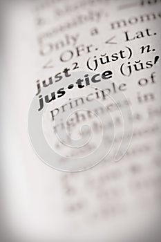 Dictionary Series - Law: justice