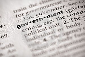 Dictionary Series - Politics: government