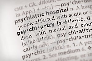 Dictionary Series - Psychology: psychiatry