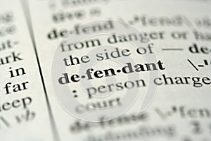 Dictionary Word - Defendant