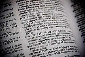 Dictionary Word Photograph