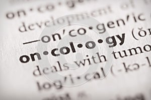 Dictionary Word Series - Oncology photo