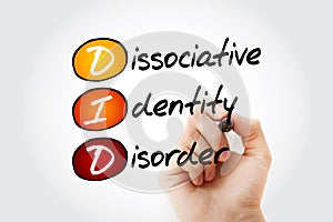 DID - Dissociative Identity Disorder acronym