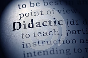 Definition of the word didactic photo