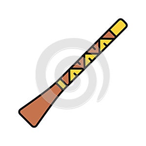 Didgeridoo color icon