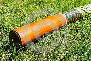 Didgeridoo on the grass