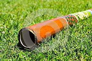 Didgeridoo on the grass