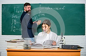 He didnt learn lesson. Bearded man cheating at lesson. School teacher conducting lesson in class. Lesson of mathematics